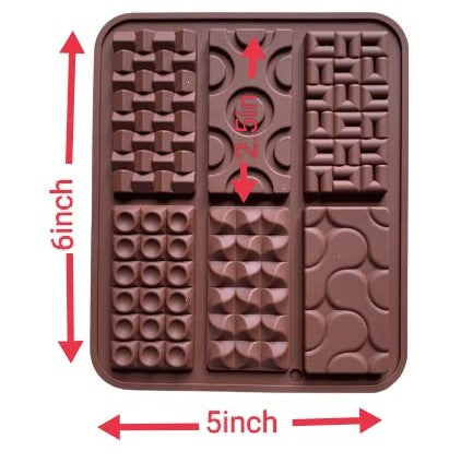 Multiple Shape Silicone Chocolate bar Making Mold