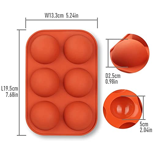 6 Cavity Half Ball Silicone Chocolate Mold
