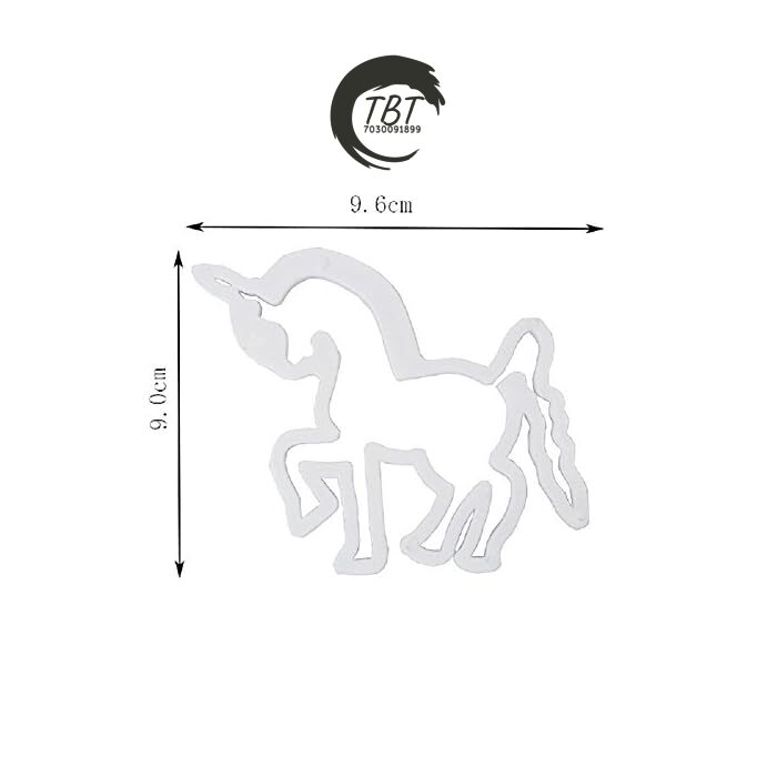Single Unicorn Cookie And Fondant Cutter