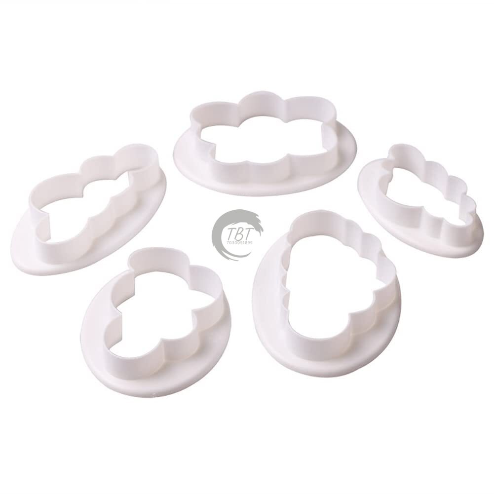 5Pcs Different Fluffy Cloud Cutters