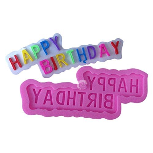 Happy Birthday Silicone Fondant Mold