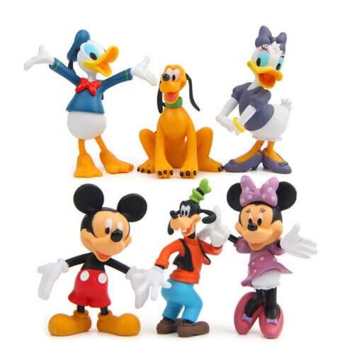 Mickey Mouse And Friends Cake Toy Toppers { Set Of 6 Piece }