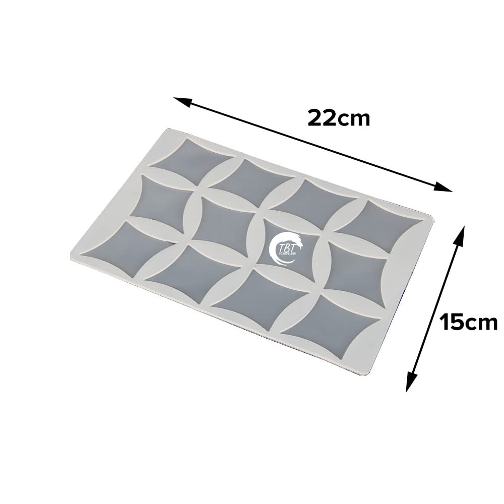 Square Diamond Shape Silicone Chocolate Garnishing Sheet Mold