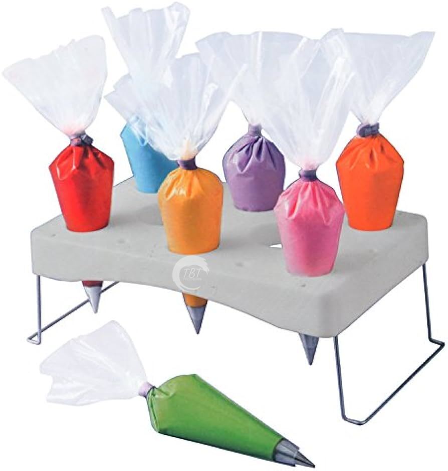 Piping Bag Holder and Cake Tip Organizer Stand