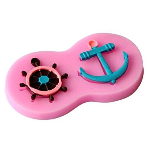 Ship Wheel Anchor Silicone Fondant Mold