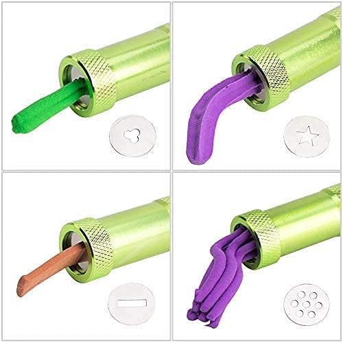 Stainlesss Steel Metal Clay Extruder with 20 Discs