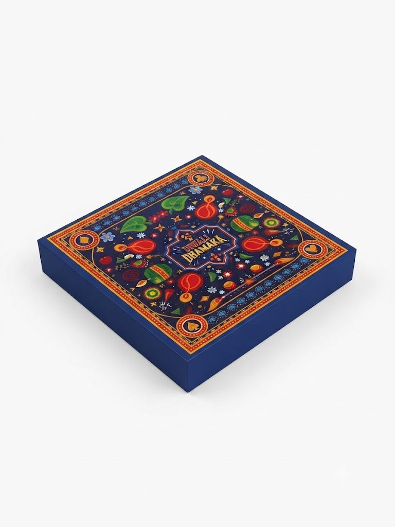 "Diwali Dhamaka" Premium Festive Gift Box | Decorative Sweets, Dry Fruits & Chocolates Box for Diwali Gifting (Pack of 5)
