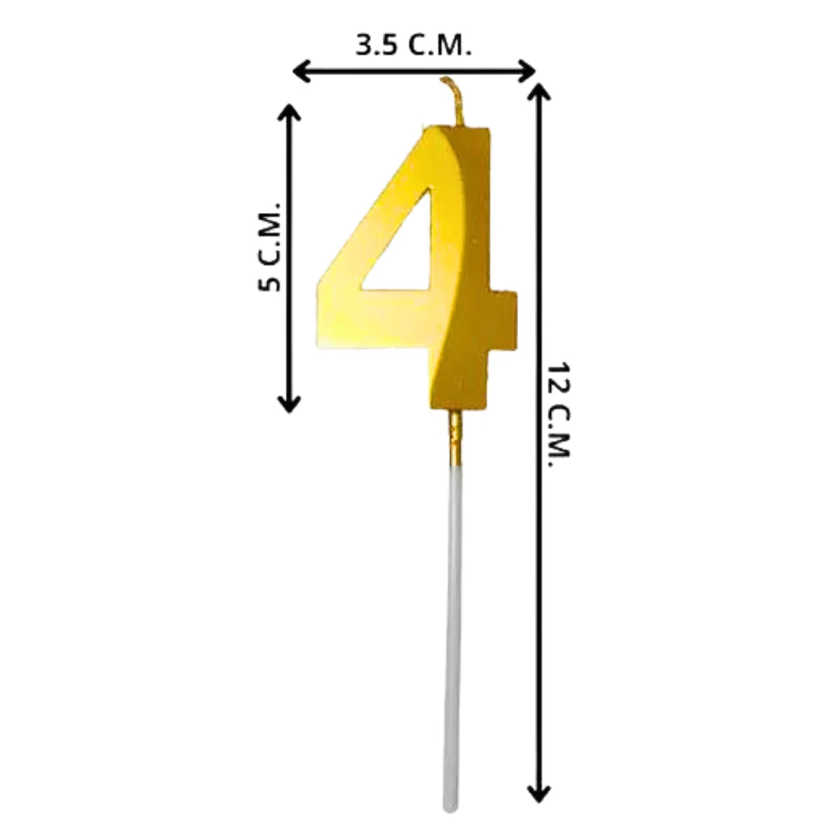 4 Four Golden Number Candle