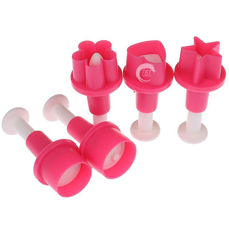 5 Different Shapes Fondant Plunger Cutter