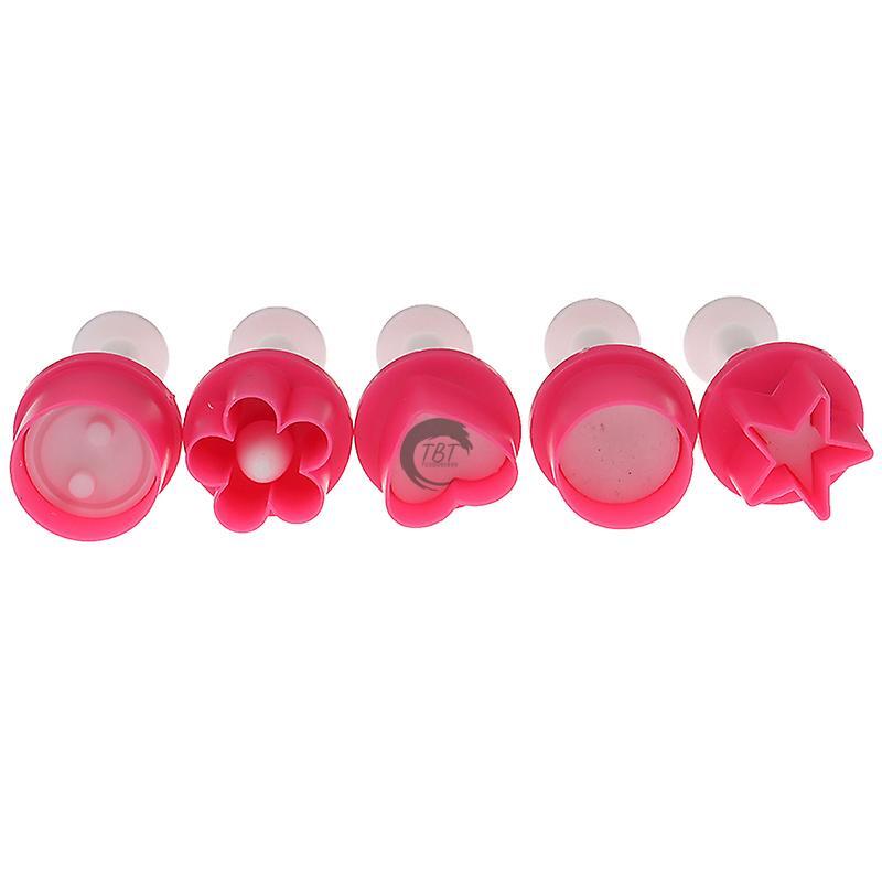 5 Different Shapes Fondant Plunger Cutter