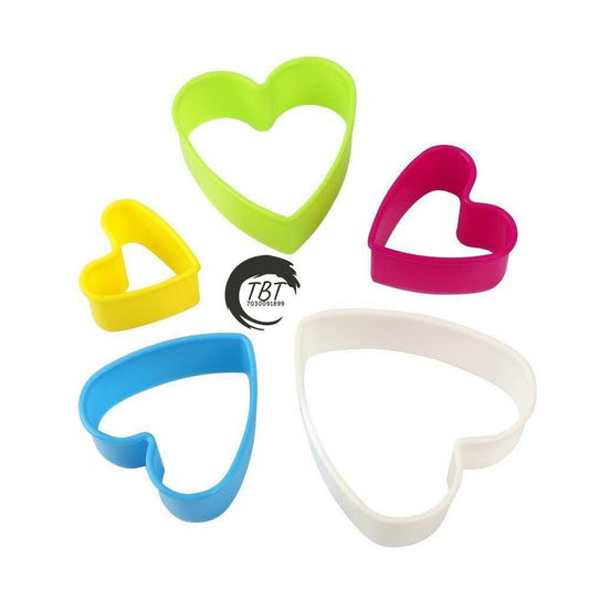 Plastic Heart Cookie Cutter Set { Pack of 5 Piece }