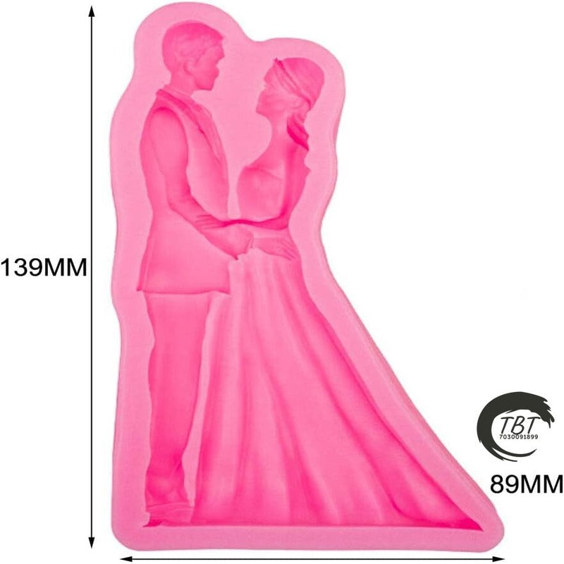 Wedding Couple Silicone Fondant Mold