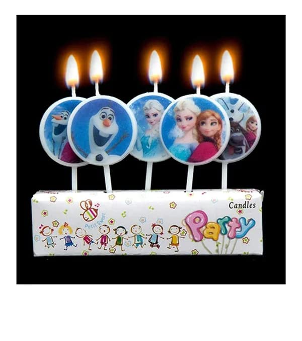 Frozen Theme Happy Birthday Cake Candle