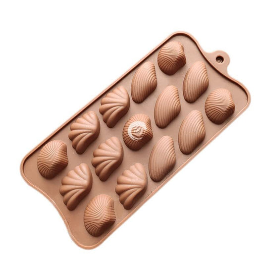 Flat Shell Chocolate Silicone Mold