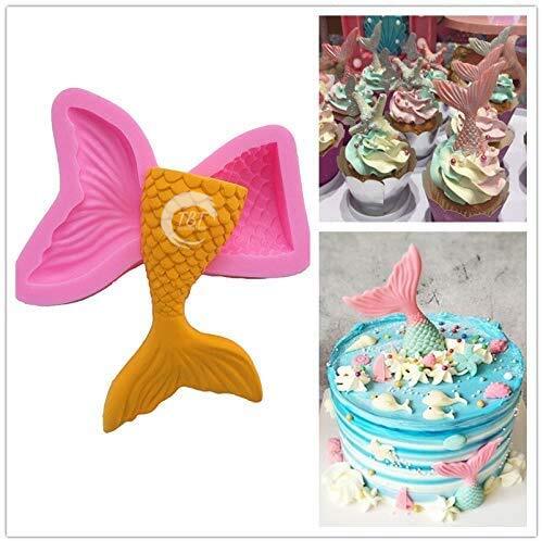 Small Mermaid Fish Tail Silicone Fondant Mold