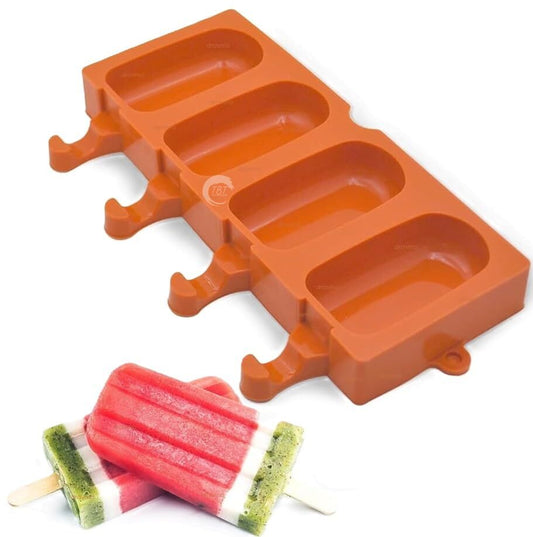 4 Cavity Small Size Silicone Cakesicle Mold
