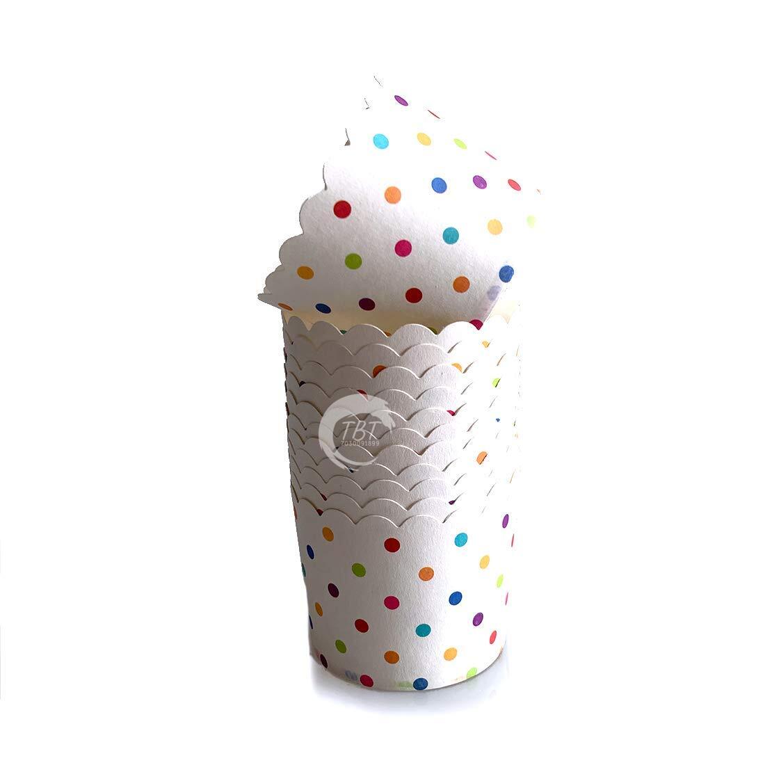 50 Piece Polka Dot Muffin Cupcake Paper Cup Liners