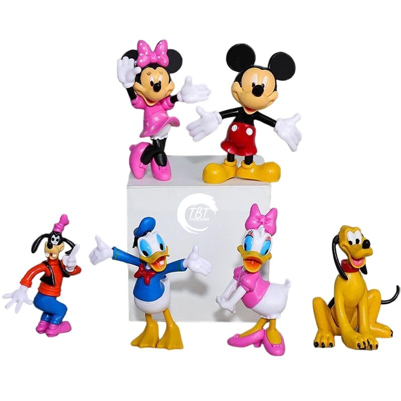 Mickey Mouse And Friends Cake Toy Toppers { Set Of 6 Piece }