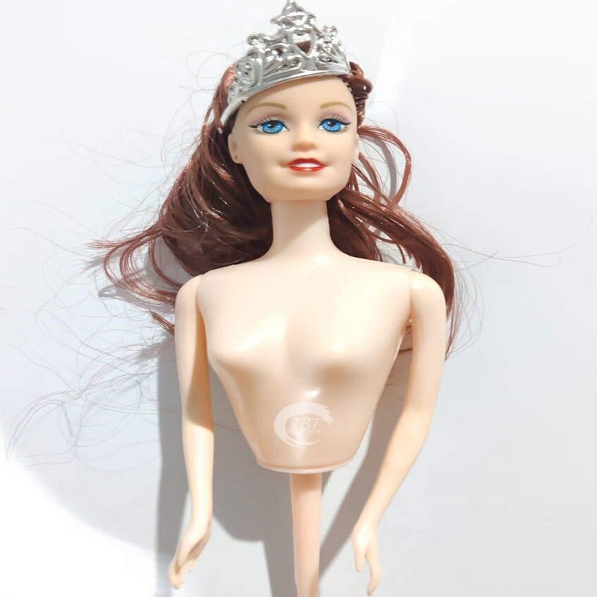 Half Premium Cake Doll With Crown Cakes Decorations