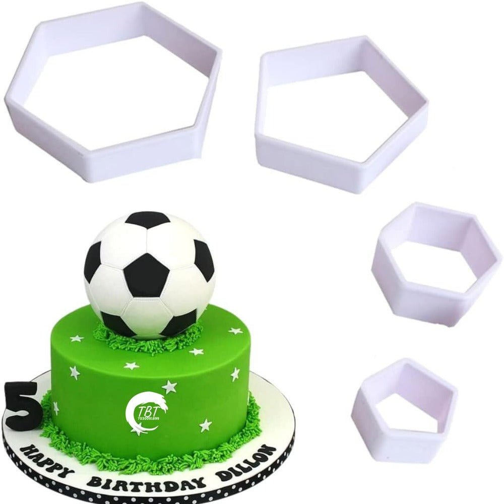 Football Pattern Fondant And Cookie Cutter