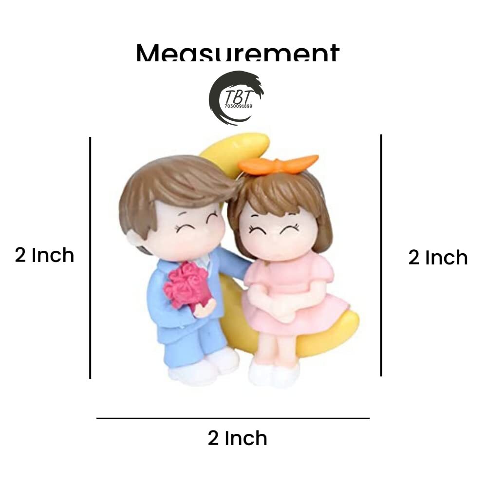 Couple with Moon Cake Miniature Toy