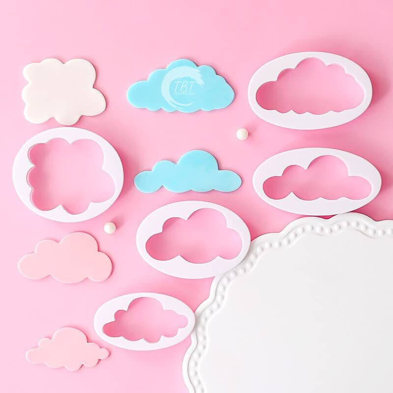 5Pcs Different Fluffy Cloud Cutters