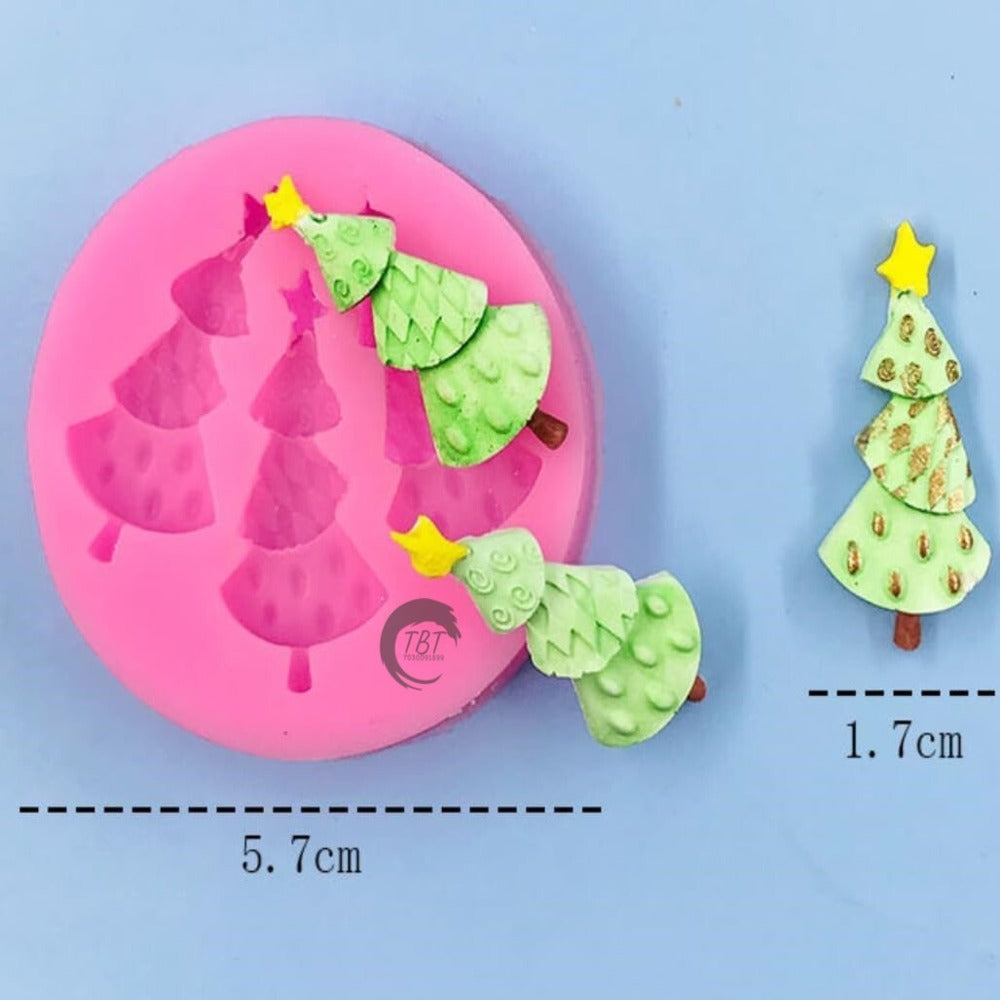 Christmas Tree Silicon Fondant Mould