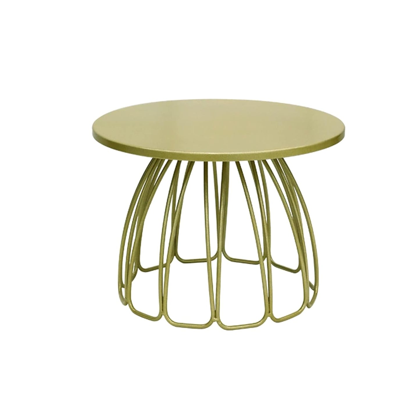 Golden Metal Skirt Shape Cake Stand 10 Inch