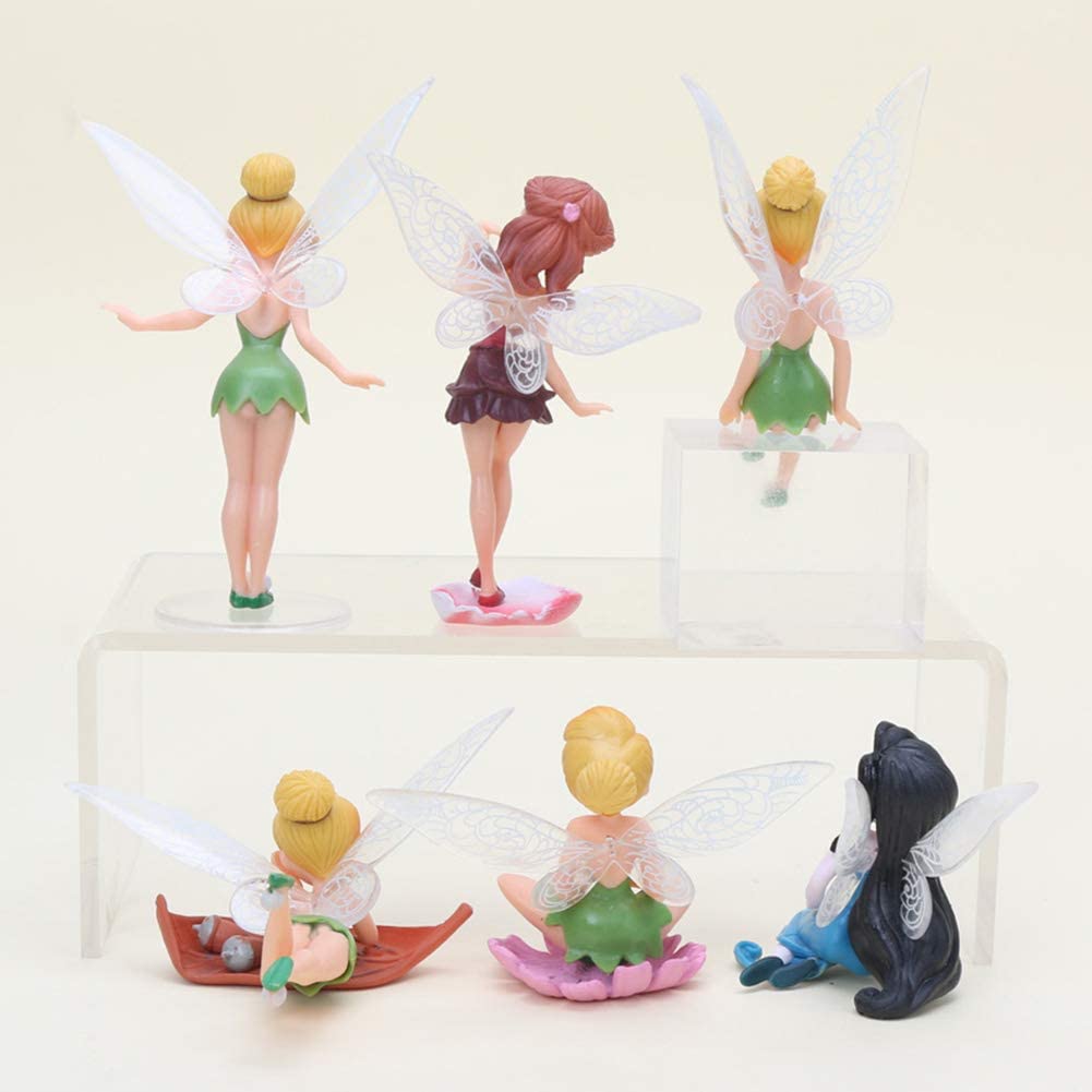 Tinkerbell Fairy Tal Cake Decoration Toy { Set Of 6 Piece }