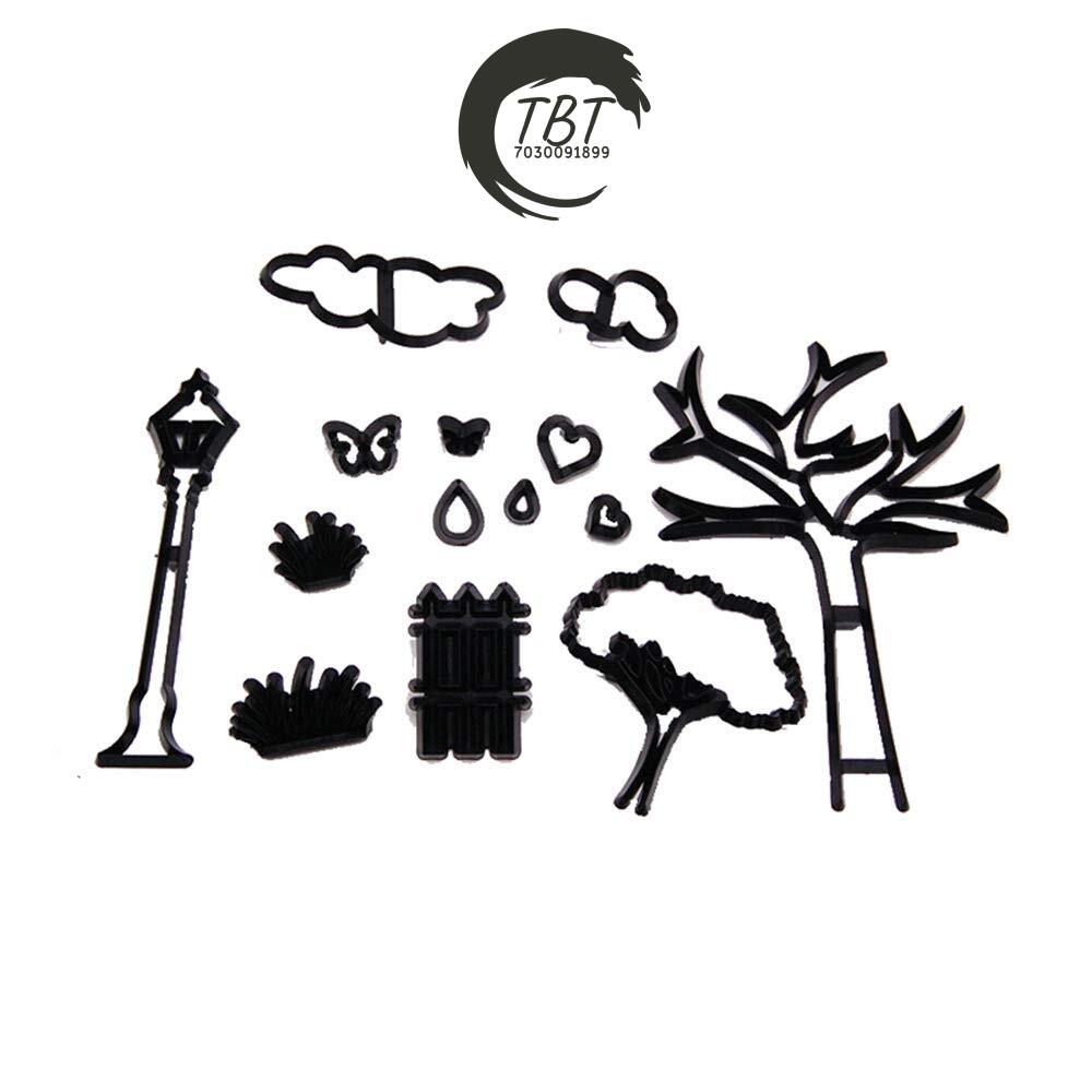 Nature Park Silhouette Fondant And Cookie Cutter Set