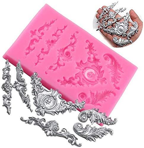 Baroque Vintage Curlicues Silicone Fondant Mold