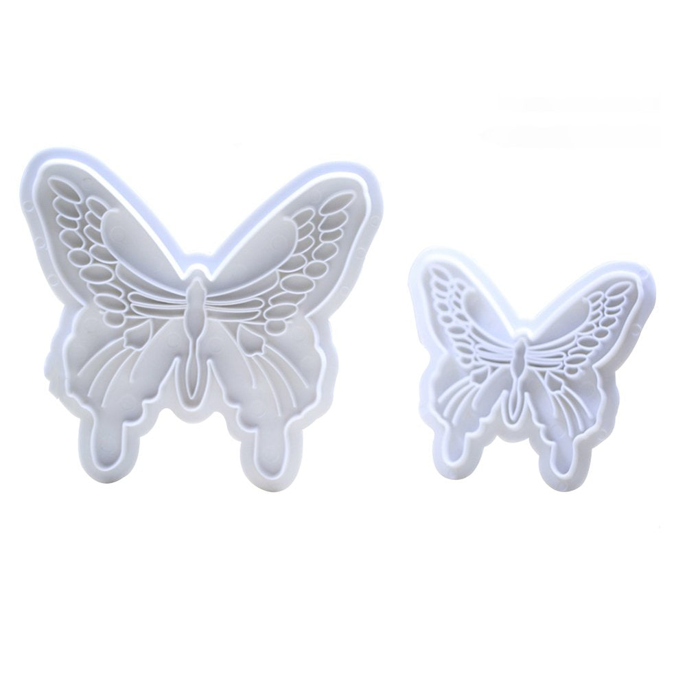 2 Pcs Butterfly Cookie And Fondant Cutter