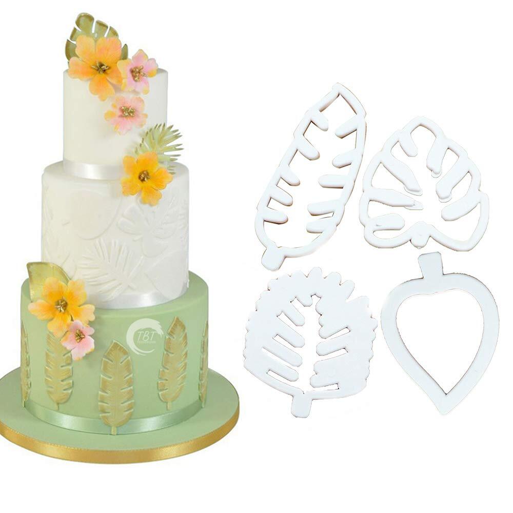 Tropical Leaf Cookie And Fondant Cutter Set