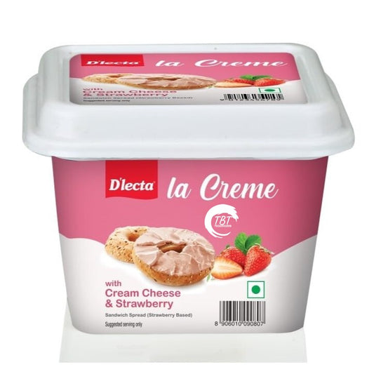 Dlecta La Strawberry Flavour Cream Cheese - 150 GM