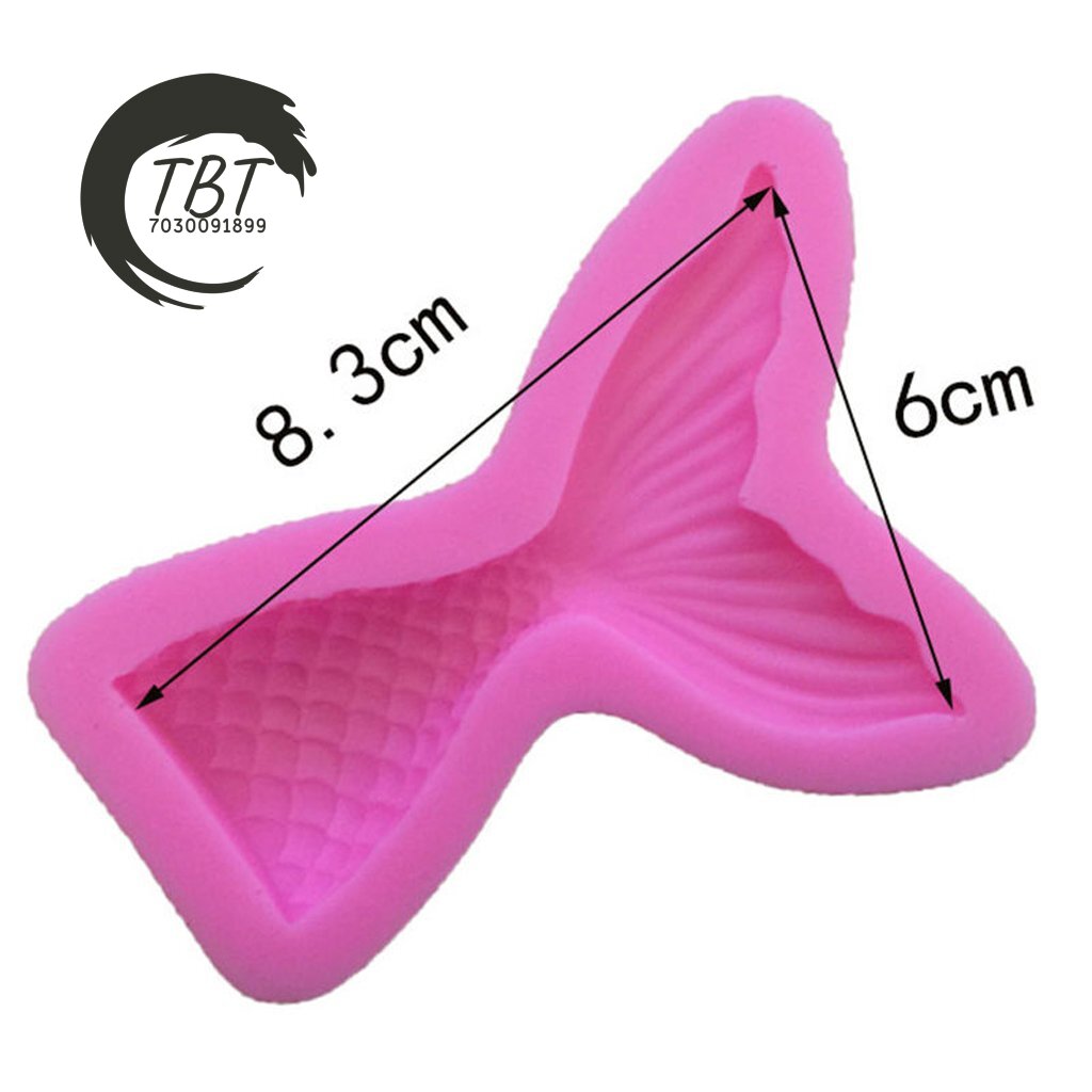 Small Mermaid Fish Tail Silicone Fondant Mold