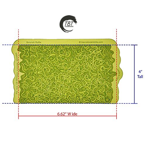 Scrunch Ruffle Simpress Silicone Fondant Mold