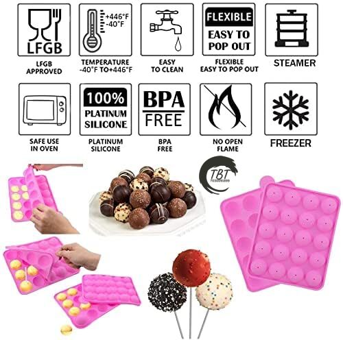 20 Cavity Silicone Full Lollipop Mold
