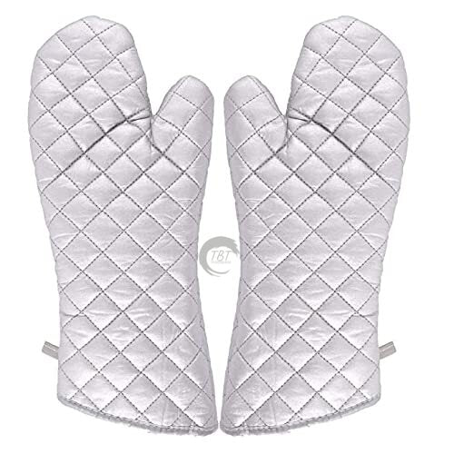 Imported Silver Microwave Oven Glove Set