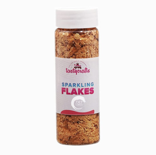 Tastycrafts Edible Golden Sparkling Flakes - 30 GM