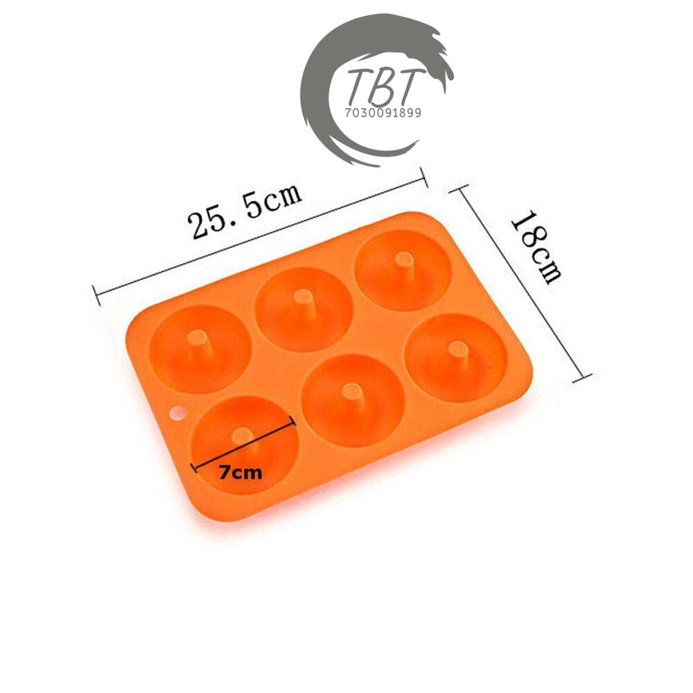6 Cavity Silicone Donut Baking Mold