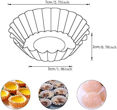 Aluminium Tart Cupcake jelly Mold (6cm x 6cm x 2.5ht)
