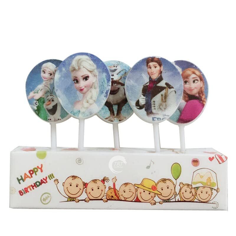 Frozen Theme Happy Birthday Cake Candle