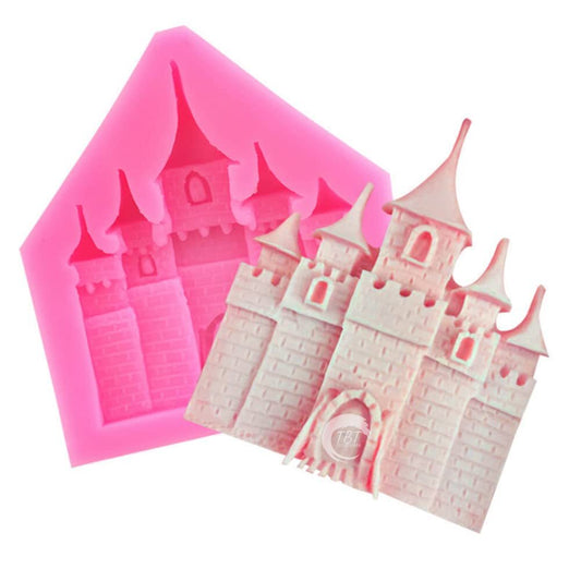 Castle House Building Silicone Fondant Mold