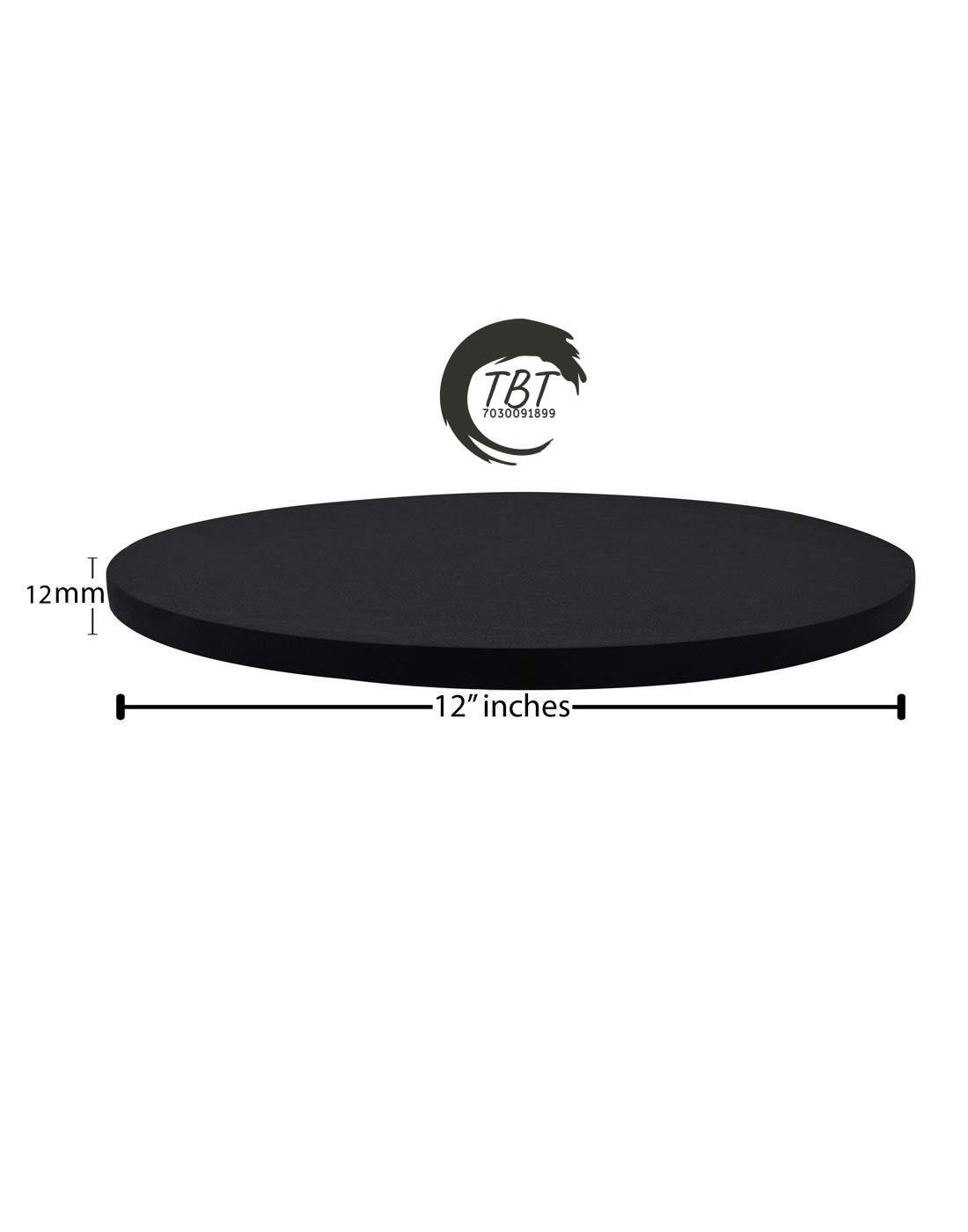 Round Black Drum Board/Cake Drum Base 12 Inch