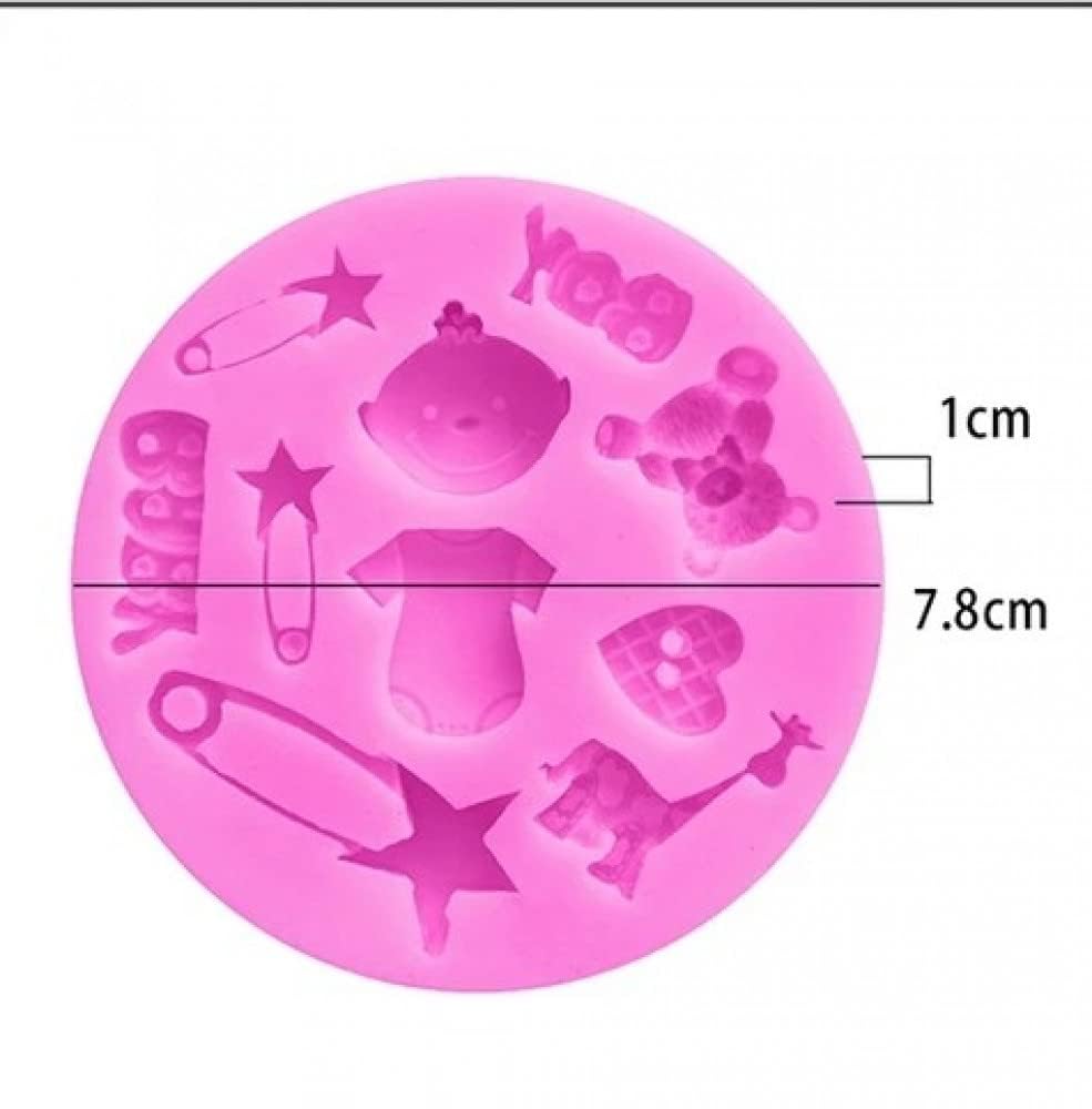 Boy Baby Shower Silicone Fondant Mold
