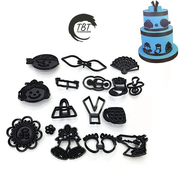 Baby Shower Silhouette Fondant And Cookie Cutter Set