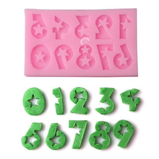 0-9 Numbers Silicone Fondant Mold