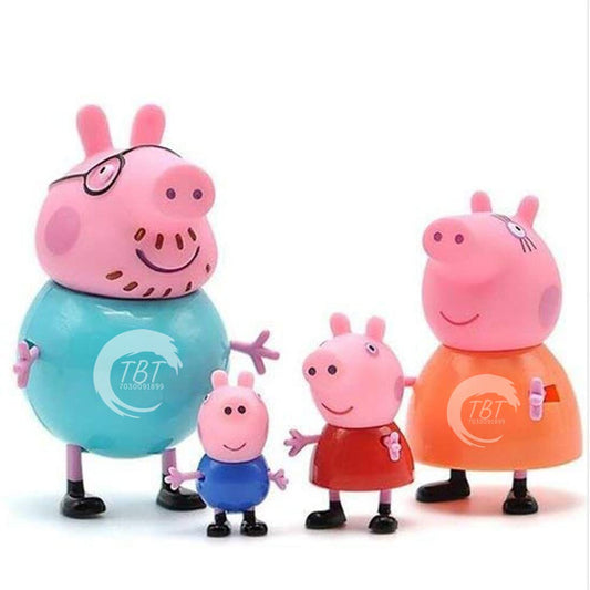 Peppa Pig Cake Decoration Toy Set { Set Of 4 Piece }