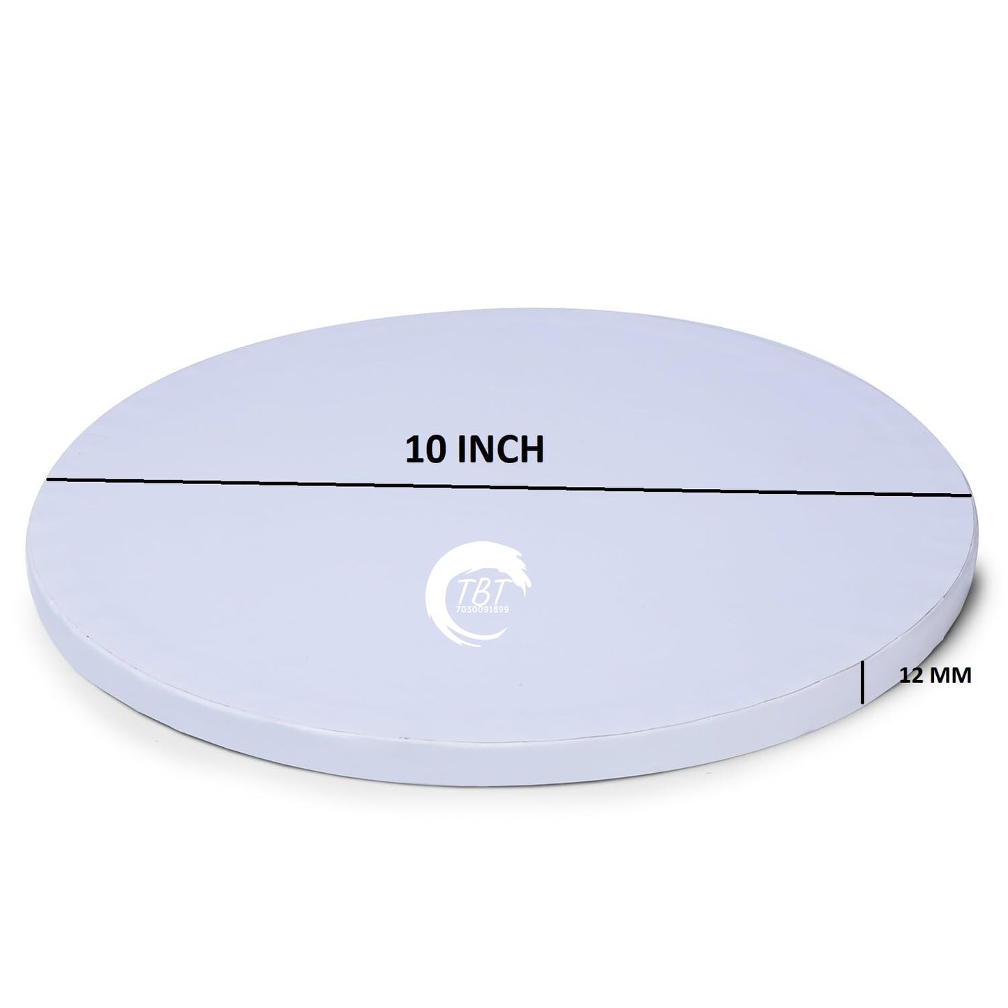 Round White Drum Board/Cake Drum Base 10 Inch