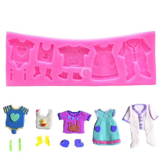 Baby Clothes Silicone Fondant Mold